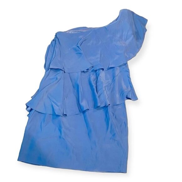 Annie Griffin Lilac Charlotte Ruffle Tiered Dress Size 4 - Picture 3 of 7